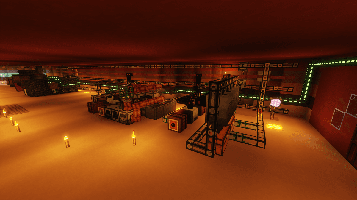 Başta Industrial Foregoing, Industrial Craft 2 Classic, Immersive Engineering modları olmak üzere çeşitli modlarla yapılmış düzenekler.